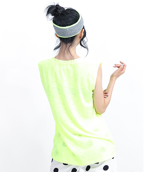 Unique 448 스킬 브이넥 형광나시