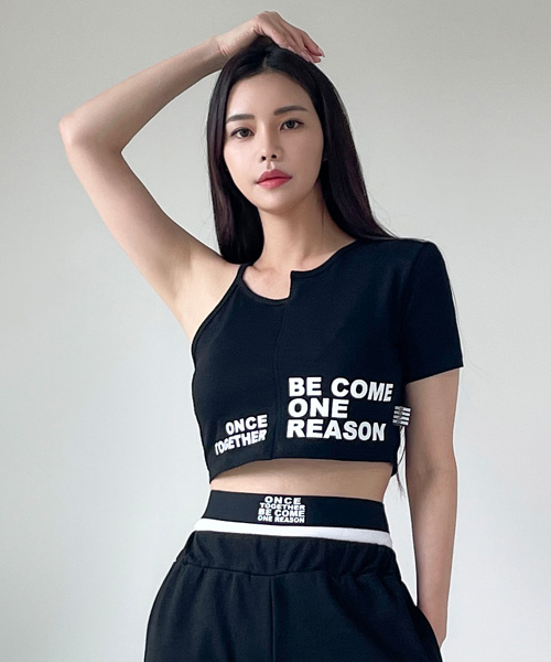 Unique 908 비컴 언발크롭티~