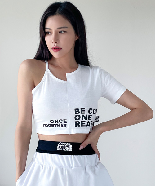 Unique 908 비컴 언발크롭티~