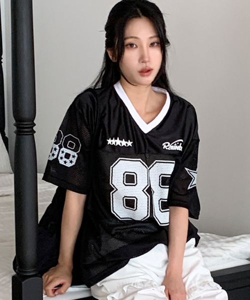 Unique1485 레인보우  88매쉬져지반팔~