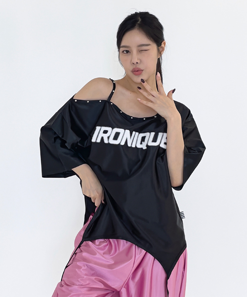 Unique1501 아이로니크 스터디 오프반팔~