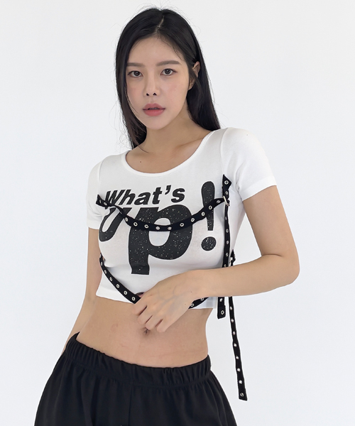 Unique1502 업버클 크롭반팔~