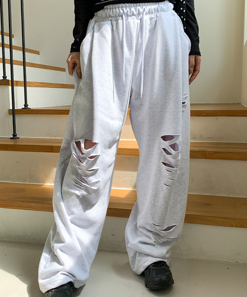 Unique1508 쭈리 구제 와이드팬츠