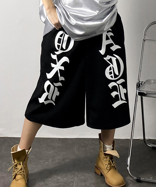 Unique1516 고딕나염 버뮤다팬츠~