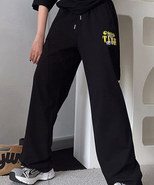 Unique1517 굿타임 백레터팬츠~