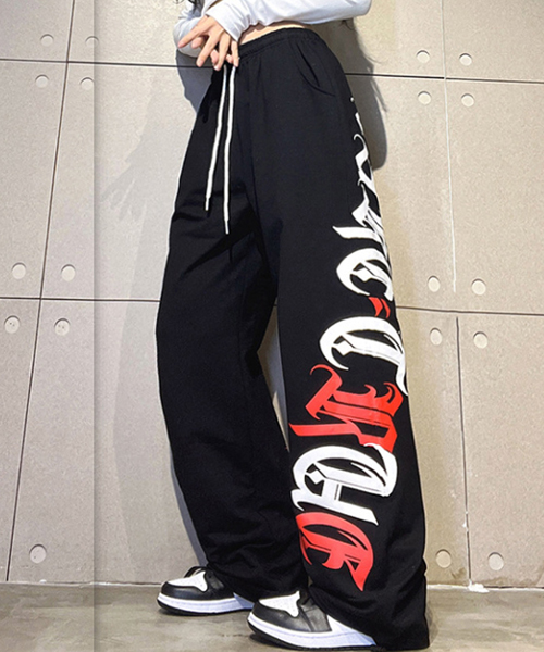 Unique1518 고딕나염 루즈팬츠~