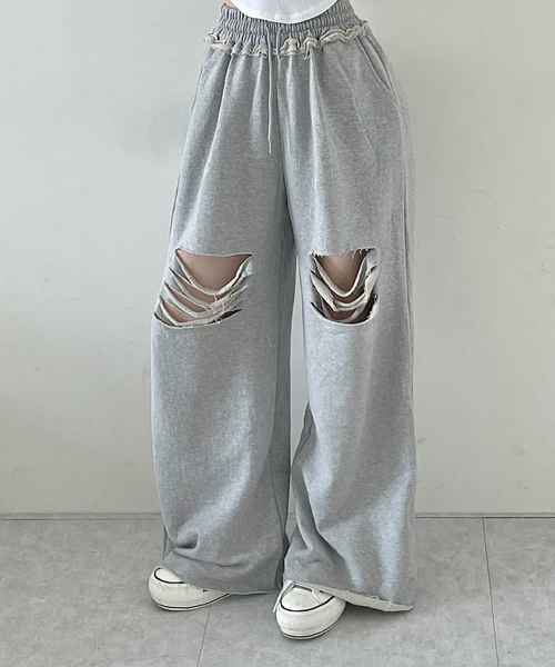 Unique1527 세븐 3단쭈리 컷팅팬츠~