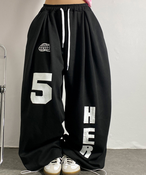 Unique1528 HER스트링 오버핏팬츠~