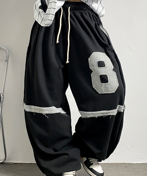 Unique1531 페틑에잇 와이드 스트링팬츠~