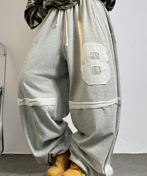 Unique1531 페틑에잇 와이드 스트링팬츠~