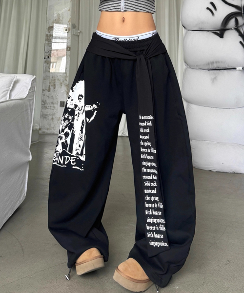 Unique1544 헤비메탈 끈팬츠~