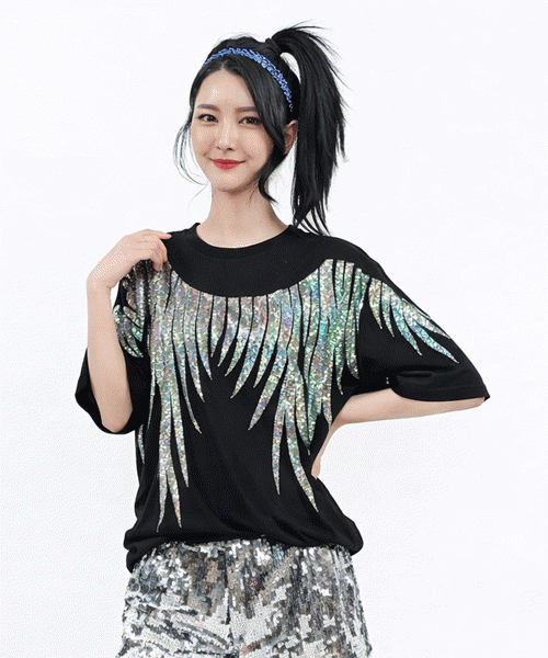 Unique1545 엔젤 핫피스 반팔~