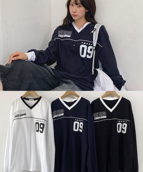 Unique1547 샌디에고 09배색티~