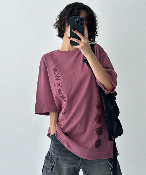 Unique1551 원웨이 박스반팔티~